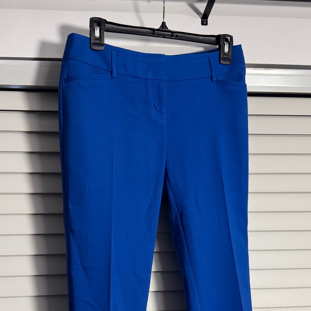 Express Royal Blue Cropped Slim Pants - Picture 3 of 6